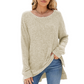 Maglione tunica oversize a maglia morbida da donna
