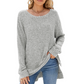 Maglione tunica oversize a maglia morbida da donna
