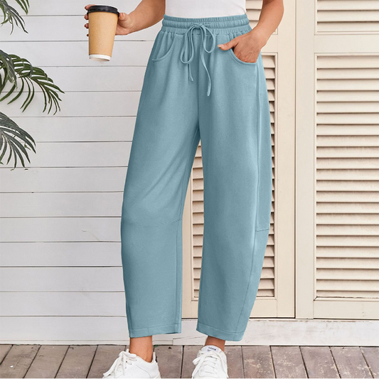 Pantalone Capri con coulisse e tasca