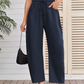 Pantalone Capri con coulisse e tasca
