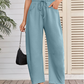 Pantalone Capri con coulisse e tasca