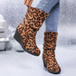 Stivali con tacco a zeppa vintage da donna