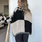 Cardigan donna aperto a scacchi