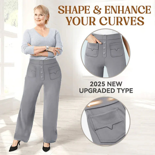 Pantaloni casual comodi ed elasticizzati da donna