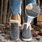 Stivaletti da neve antiscivolo da donna con fodera in peluche