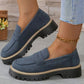 🎁Comodi mocassini da donna con tacco grosso e design slip-on
