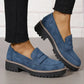 🎁Comodi mocassini da donna con tacco grosso e design slip-on