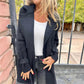 💕Cappotto doppiopetto con risvolto di media lunghezza da donna🍂