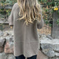 💕Cappotto doppiopetto con risvolto di media lunghezza da donna🍂