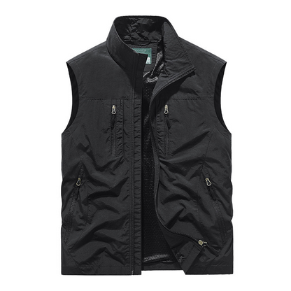 🧥👕Gilet oversize senza maniche da uomo con tasche