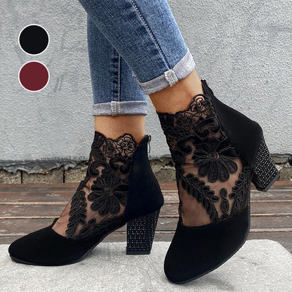 Tacchi alti eleganti estivi da donna in pizzo
