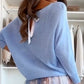 Set 2 pezzi blu: Top con Fiocco e Gonna in Tulle