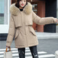 Miglior regalo: cappotto invernale con cappuccio in pile sintetico addensato da donna.