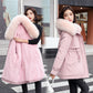 Miglior regalo: cappotto invernale con cappuccio in pile sintetico addensato da donna.