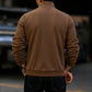 Top eleganti a maniche lunghe con mezza zip da uomo