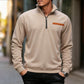 Top eleganti a maniche lunghe con mezza zip da uomo