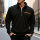Top eleganti a maniche lunghe con mezza zip da uomo