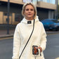 Donna Casual Stand Collar Zip-up Jacket & Pants Set