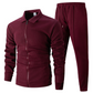 🔥Giacca con risvolto e pantaloni da jogging da uomo, set da 2 pezzi