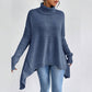 Maglione dolcevita tinta unita moda donna
