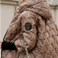 Giacca con Cappuccio in Cotone a Pezzi per Donna per Autunno e Inverno