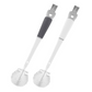 Spazzola di pulizia in silicone a manico lungo staccabile