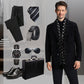 ✈️Men's Elegante giacca invernale in tweed con risvolto dentellato e fodera in piuma d'anatra bianca