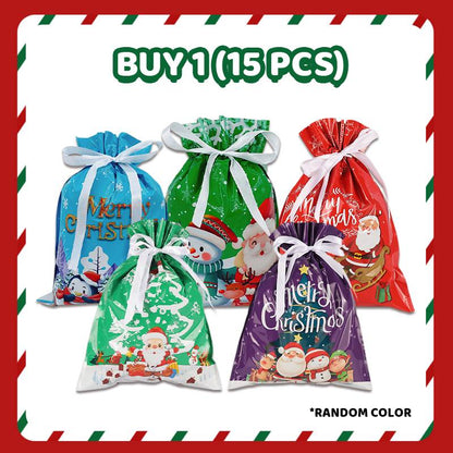 🔥 Compra 2 e prendi 1 gratis🎅🎁Borsa regalo di Natale con coulisse