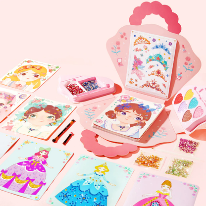 🔥Ultimo giorno di promozione 50% di sconto💅Fantasy 3-in-1 Princess Dress Up & Make Up Game Set💝