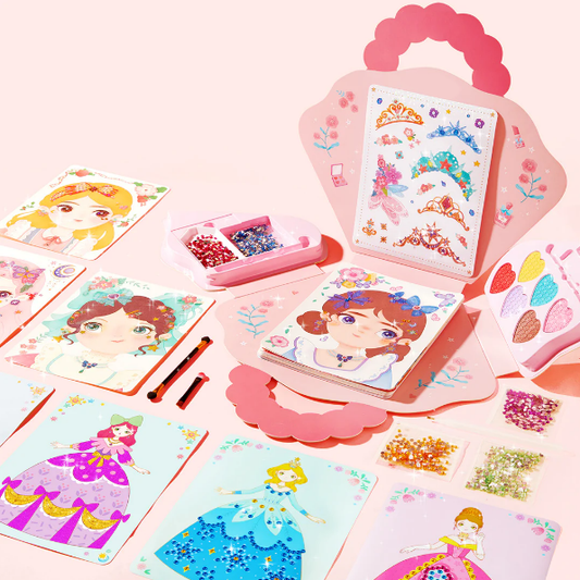 🔥Ultimo giorno di promozione 50% di sconto💅Fantasy 3-in-1 Princess Dress Up & Make Up Game Set💝