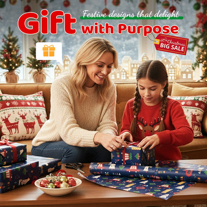 🎅 Natale🌲Foglio di carta da regalo natalizia 70*50 cm