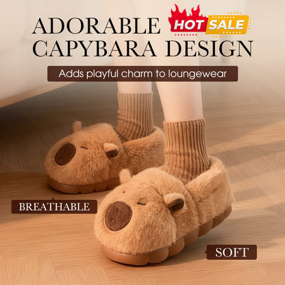 🐾 Sconto del 60% – Pantofole antiscivolo Capybara: fodera morbida, suola in EVA e calore invernale! 🧸