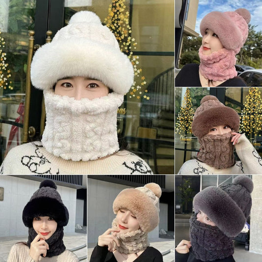 😍CALDA VENDITA🥰 Cappello sciarpa donna invernale caldo e antivento in peluche