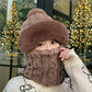 😍CALDA VENDITA🥰 Cappello sciarpa donna invernale caldo e antivento in peluche
